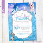 Frozen Birthday Party Invitation - Princess Elsa Birthday Invite - Winter Birthday Party - Girl Birthday Celebration - PRINTABLE